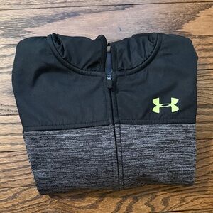 Under Armour Black and Gray Full-Zip Jacket